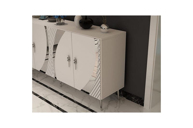 Zoman Konsollbord 150 cm - Hvit/Sølv - Møbler - Bord - Avlastningsbord - Gangbord