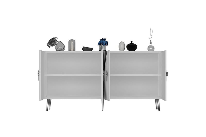 Zoman Konsollbord 150 cm - Hvit/Sølv - Møbler - Bord - Avlastningsbord - Gangbord