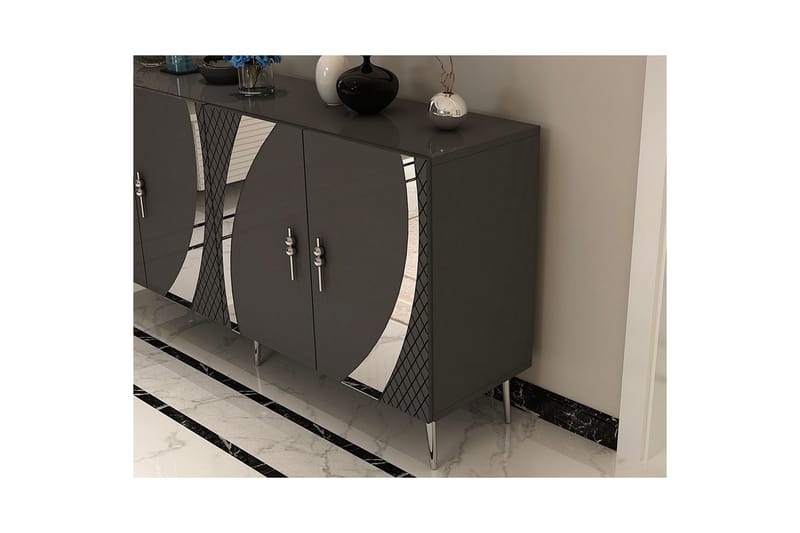 Zoman Konsollbord 150 cm - Sølv/Antrasitt - Møbler - Bord - Avlastningsbord - Gangbord