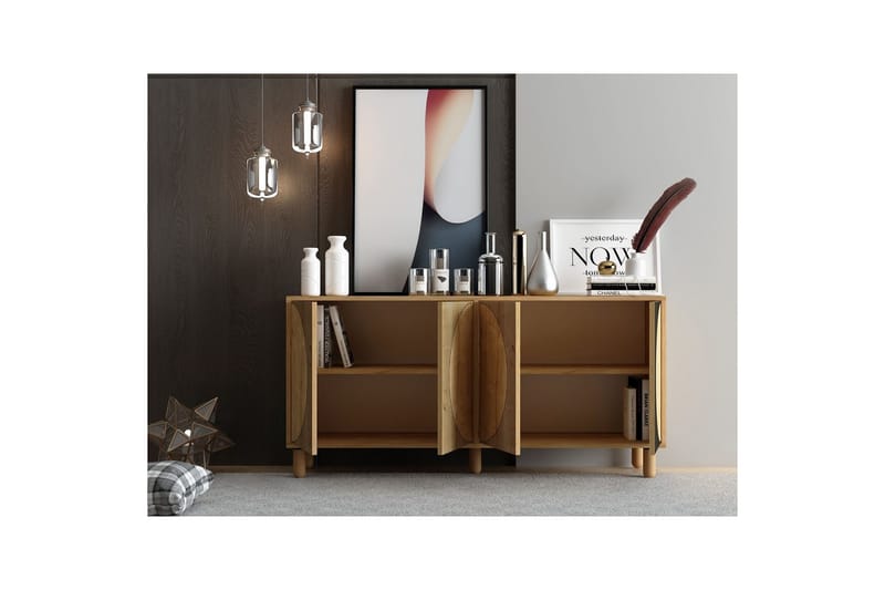 Zyric Konsollbord 150 cm - Eik - Møbler - Bord - Avlastningsbord - Gangbord