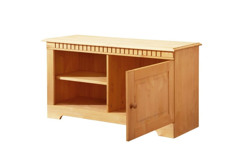 Konsollbord Loft24 Lowboard Cubrix Én dør Natur - Møbler - Bord - Avlastningsbord - Gangbord