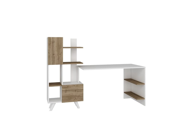Etormay Skrivebord 60x170 cm Hvit/Brun - Hanah Home - Møbler - Bord - Kontorbord - Skrivebord