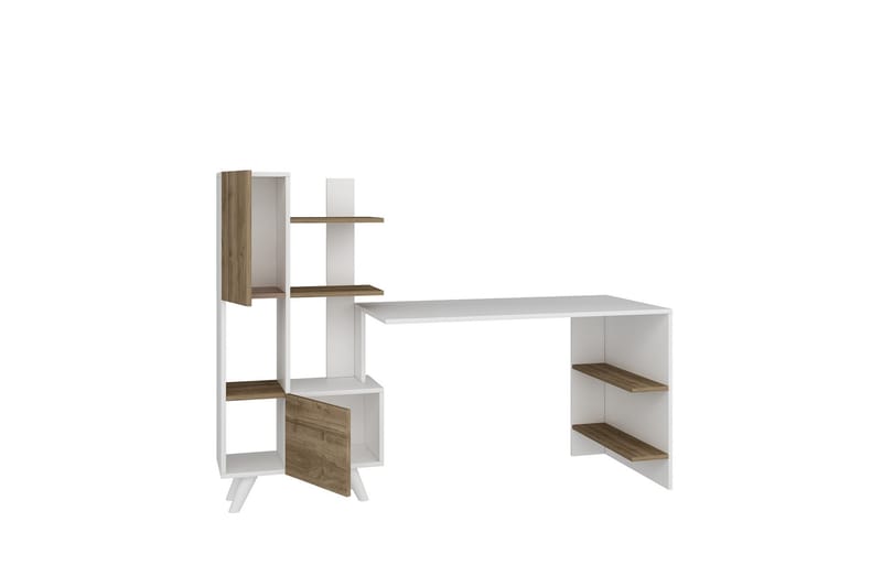 Etormay Skrivebord 60x170 cm Hvit/Brun - Hanah Home - Møbler - Bord - Kontorbord - Skrivebord