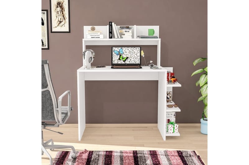 Chaing Skrivebord 104,5x55 cm Hvit - Hanah Home - Møbler - Bord - Kontorbord - Skrivebord