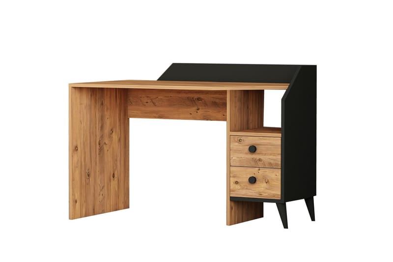Hafing Skrivebord 120x55 cm Mørk blå/Svart - Hanah Home - Møbler - Bord - Kontorbord - Skrivebord