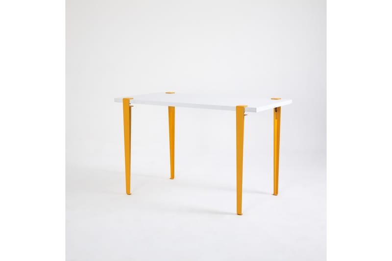 Eridanos Skrivebord 60x120 cm Hvit/Gul - Hanah Home - Møbler - Bord - Kontorbord - Skrivebord