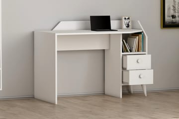 Hafing Skrivebord 120x55 cm Hvit - Hanah Home - Møbler - Bord - Kontorbord - Skrivebord