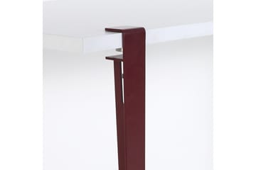 Eridanos Skrivebord 60x120 cm Hvit/Rød - Hanah Home - Møbler - Bord - Kontorbord - Skrivebord