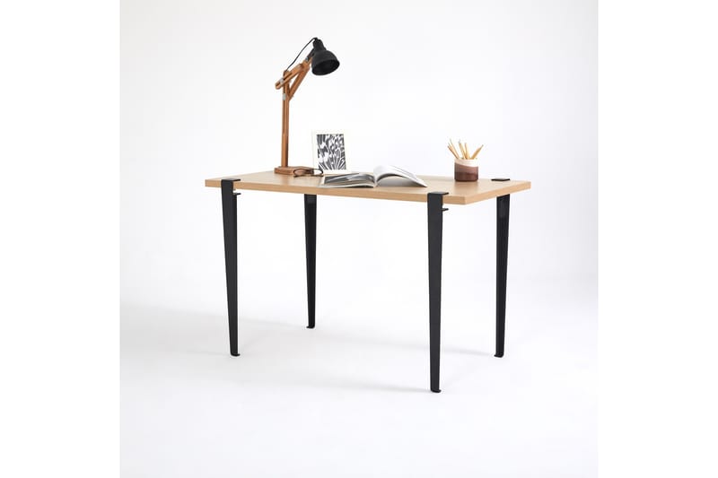 Eridanos Skrivebord 60x120 cm Brun/Svart - Hanah Home - Møbler - Bord - Kontorbord - Skrivebord