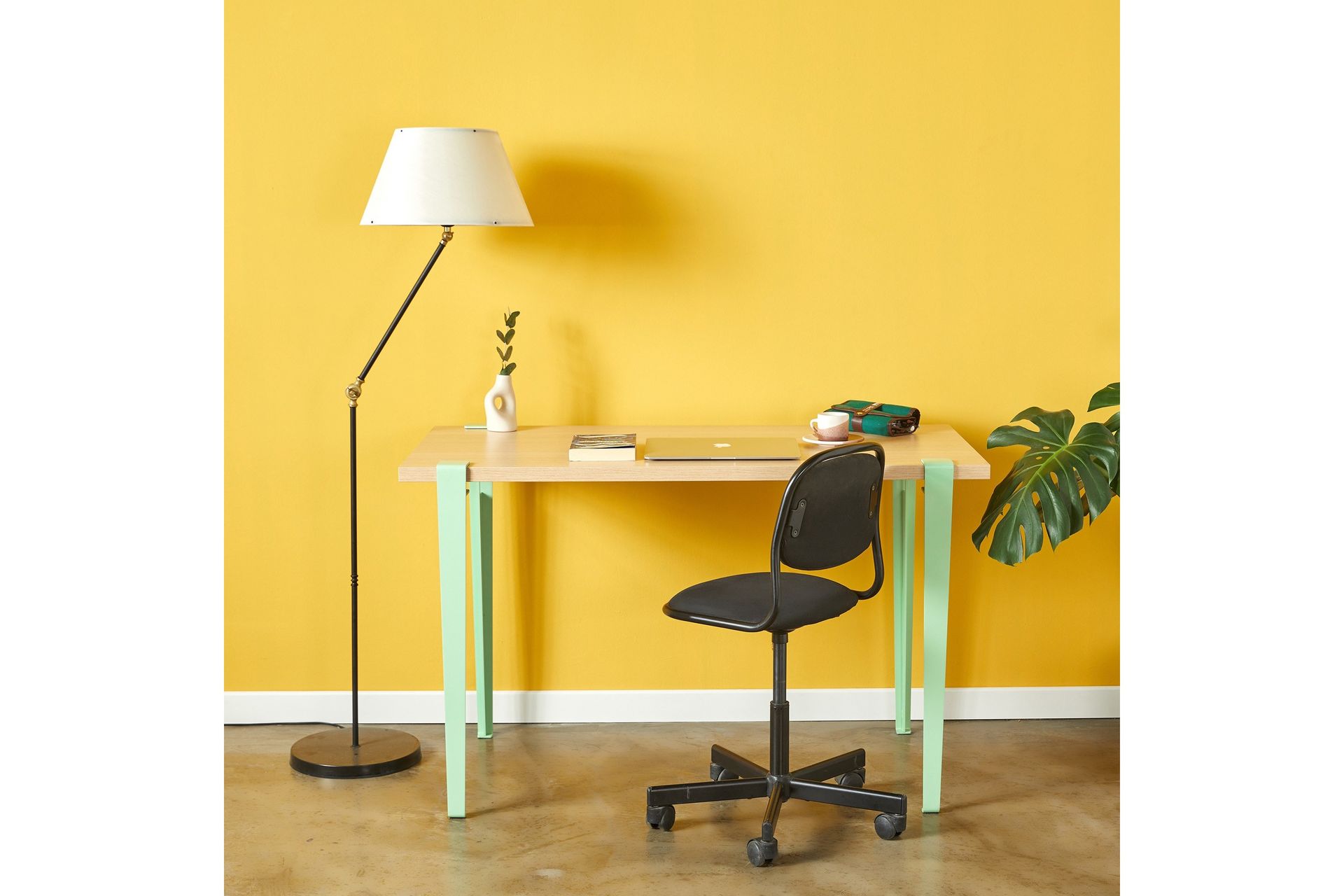 Eridanos Skrivebord 60x120 cm Brun/Blå - Hanah Home - Møbler - Bord - Kontorbord - Skrivebord