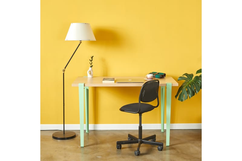 Eridanos Skrivebord 60x120 cm Brun/Blå - Hanah Home - Møbler - Bord - Kontorbord - Skrivebord
