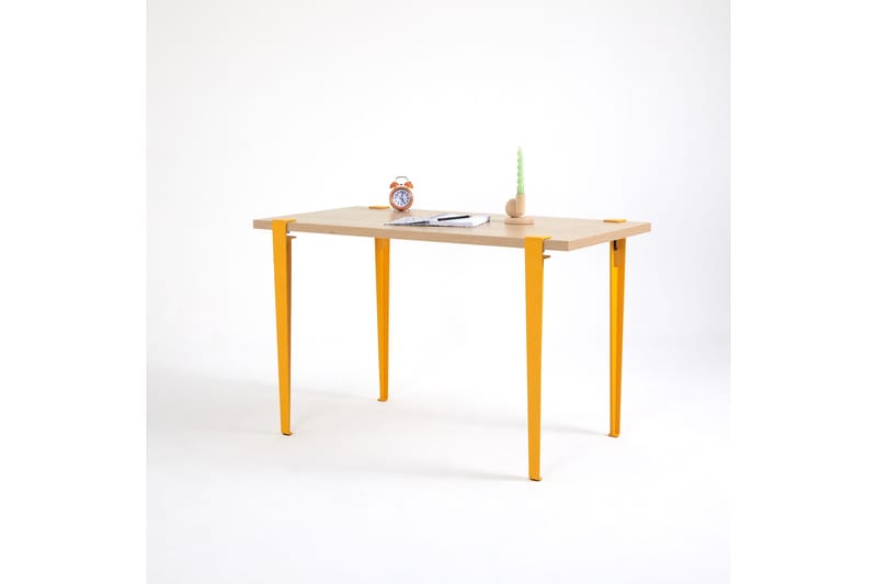 Eridanos Skrivebord 60x120 cm Brun/Gul - Hanah Home - Møbler - Bord - Kontorbord - Skrivebord
