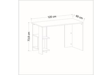 Alyasmin Skrivebord 120x60 cm Blå - Hanah Home - Møbler - Bord - Kontorbord - Skrivebord