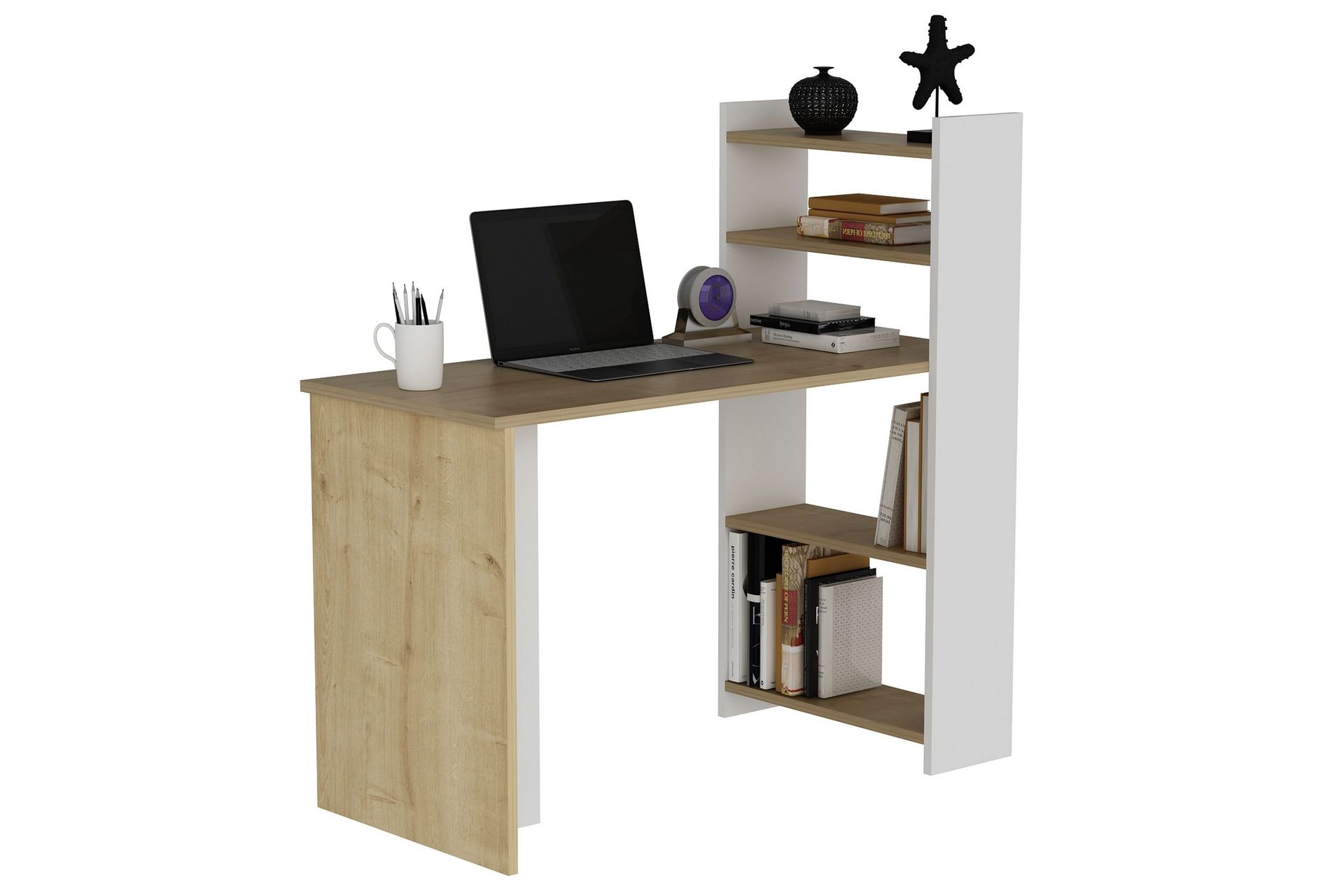 Chertsey Skrivebord 110x50 cm Brun/Hvit - Hanah Home - Møbler - Bord - Kontorbord - Skrivebord