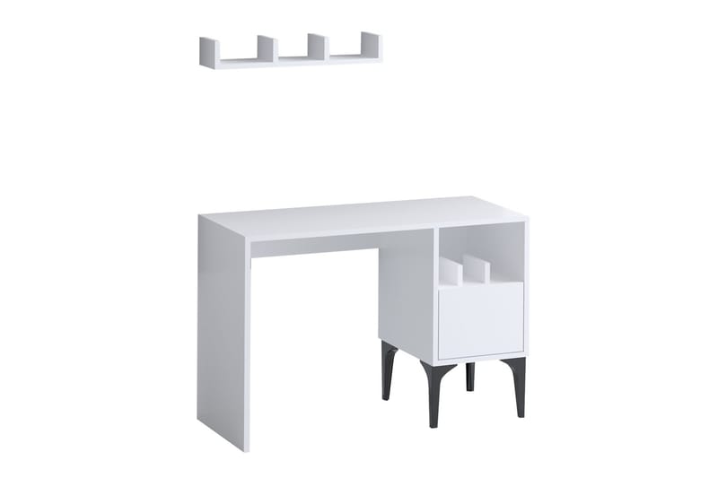 Rish Skrivebord 74x45 cm Hvit - Hanah Home - Møbler - Bord - Kontorbord - Skrivebord