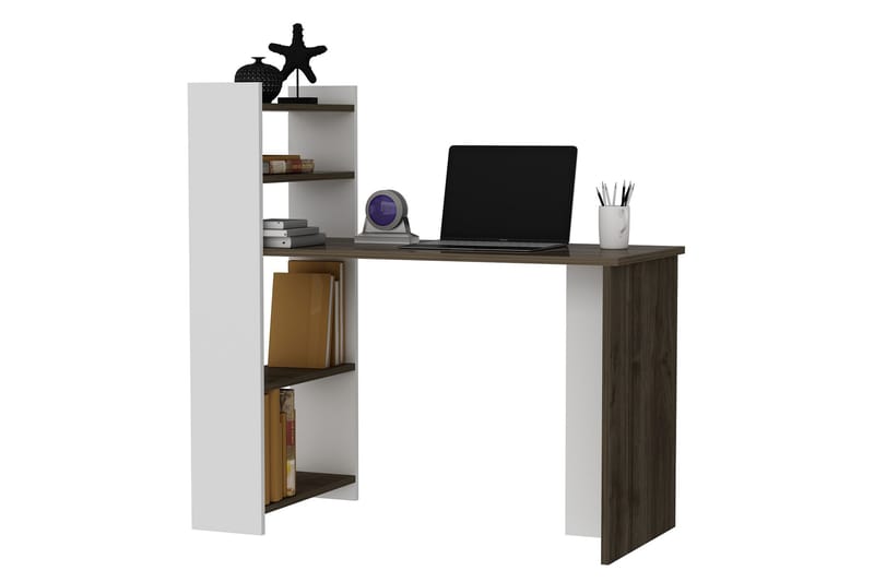Chertsey Skrivebord 110x50 cm Brun/Hvit - Hanah Home - Møbler - Bord - Kontorbord - Skrivebord