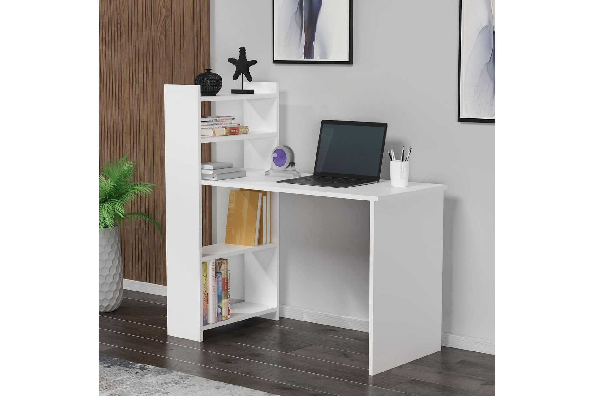 Chertsey Skrivebord 110x50 cm Hvit - Hanah Home - Møbler - Bord - Kontorbord - Skrivebord