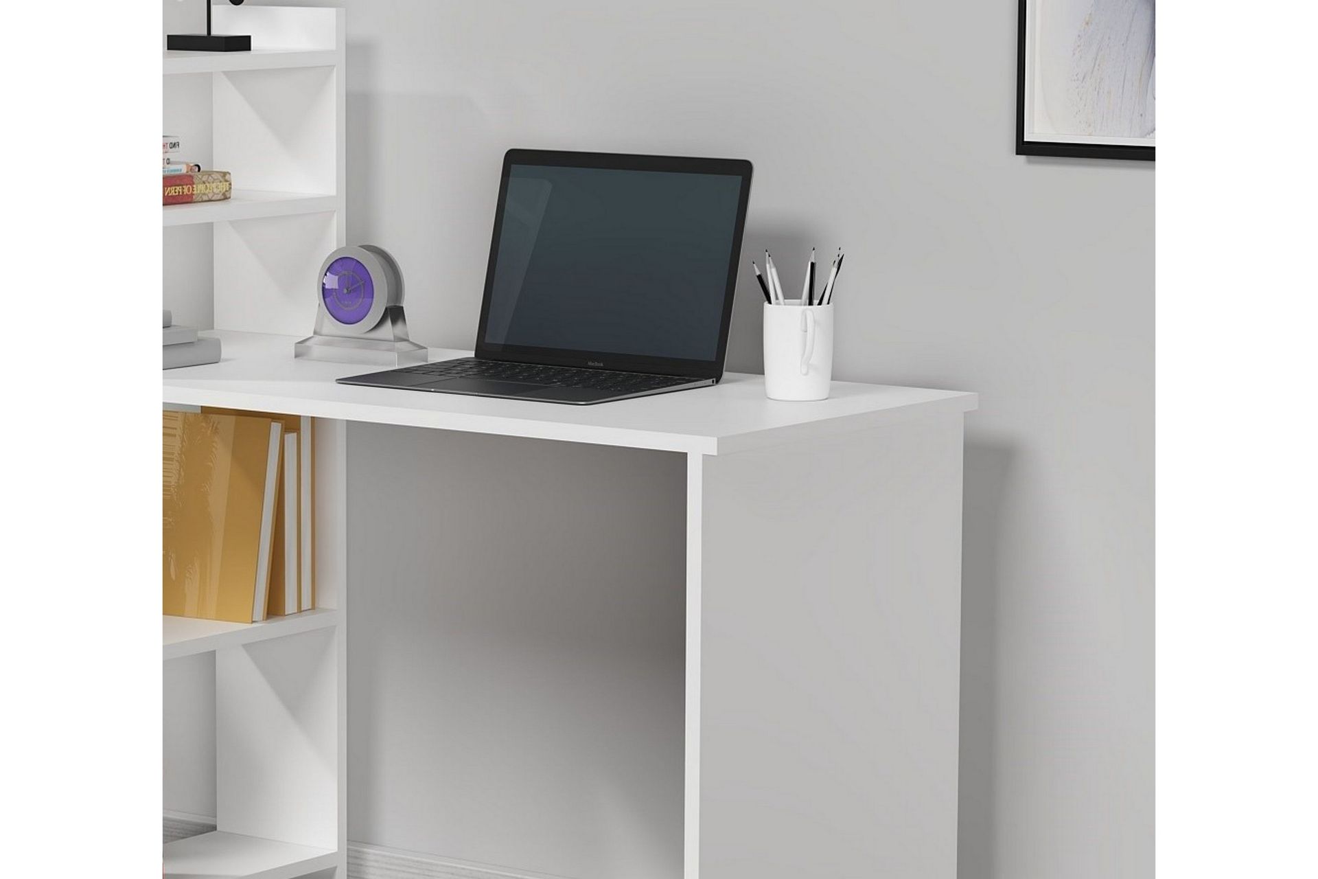 Chertsey Skrivebord 110x50 cm Hvit - Hanah Home - Møbler - Bord - Kontorbord - Skrivebord