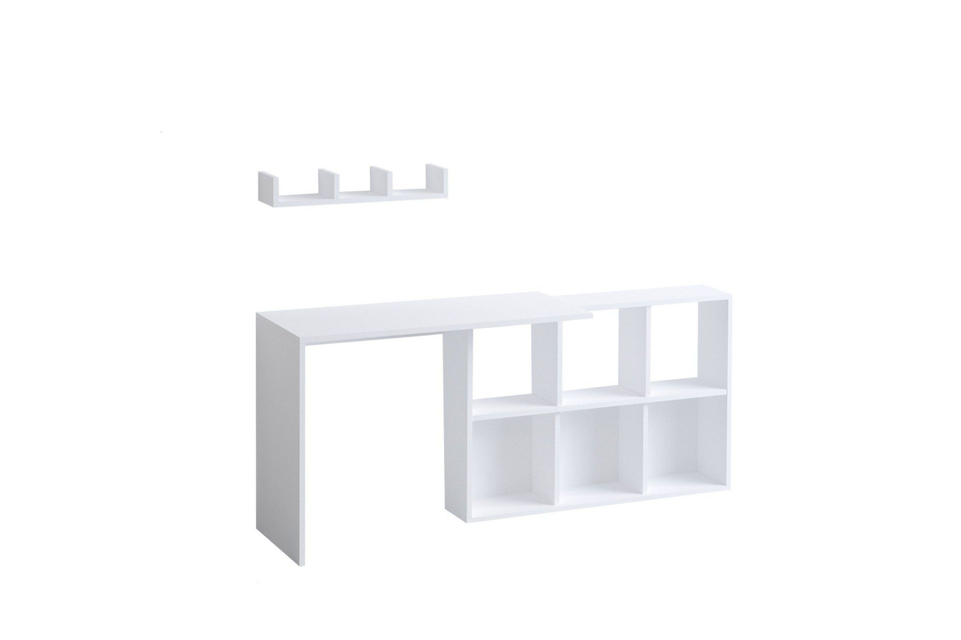 Kaus Skrivebord 74x45 cm Hvit/Brun - Hanah Home