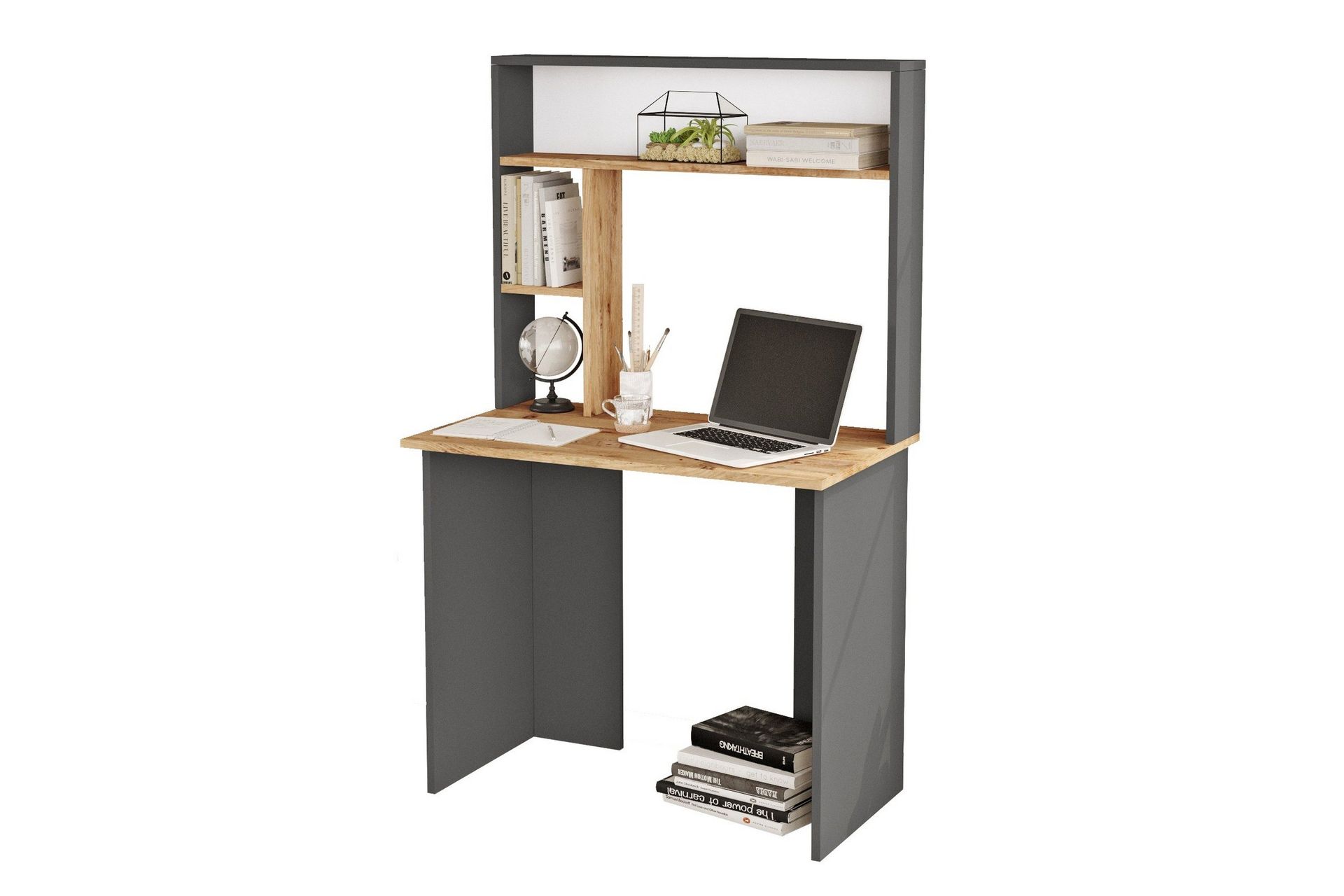 Kaiji Skrivebord 90x51,6 cm Mørkeblå/Svart - Hanah Home