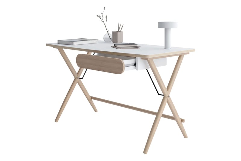 Aditiya Skrivebord 67x135 cm - Hvit - Møbler - Bord - Kontorbord - Skrivebord