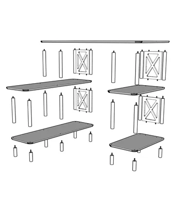 Akiliano Skrivebord 145 cm - Eik - Møbler - Bord - Kontorbord - Skrivebord