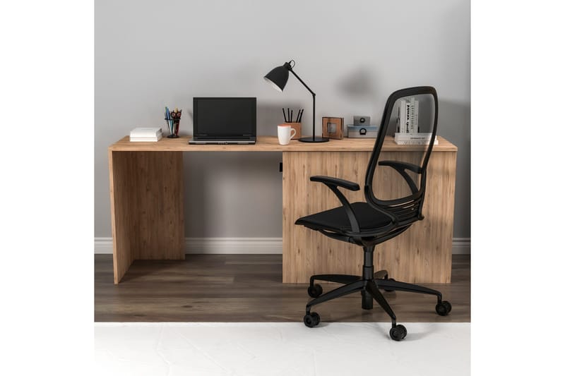 Akser Skrivebord 47x180 cm - Brun/Antrasitt - Møbler - Bord - Kontorbord - Skrivebord