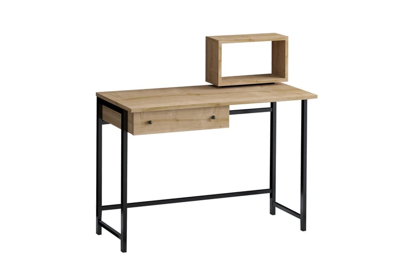 Aldarte Skrivebord 45x100 cm - Eik/Svart - Møbler - Bord - Kontorbord - Skrivebord