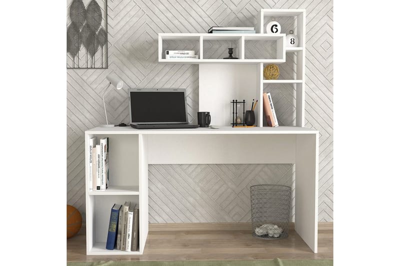 Alera Skrivebord 60x140 cm - Gull/Hvit - Møbler - Bord - Kontorbord - Skrivebord