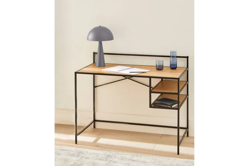 Avalyn Skrivebord 56,8x110 cm - Svart/Beige - Møbler - Bord - Kontorbord - Skrivebord