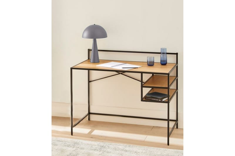 Avalyn Skrivebord 56,8x110 cm - Svart/Beige - Møbler - Bord - Kontorbord - Skrivebord
