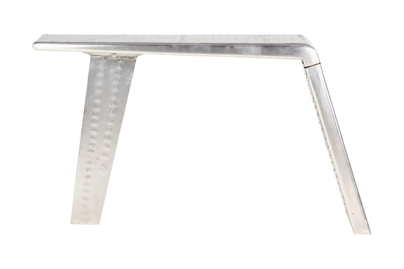 Aviator skrivebord sølv 112x50x76 cm metall - Skrivebord