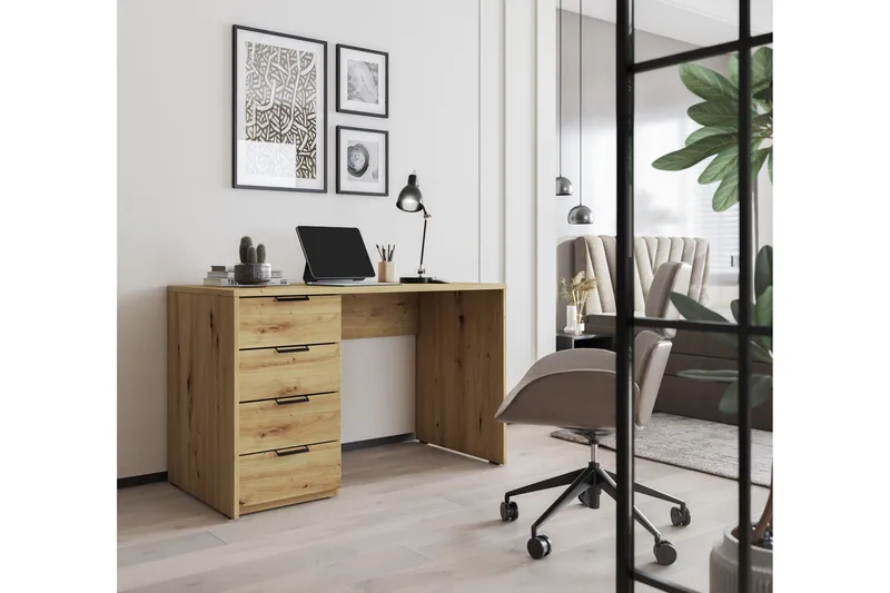 Barold Skrivebord 120x60 cm - Brun - Møbler - Bord - Kontorbord - Skrivebord