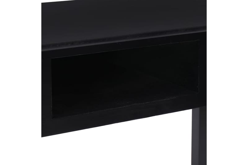 beBasic Skjenk svart 108x45x76 cm heltre keisertre - Svart - Skrivebord