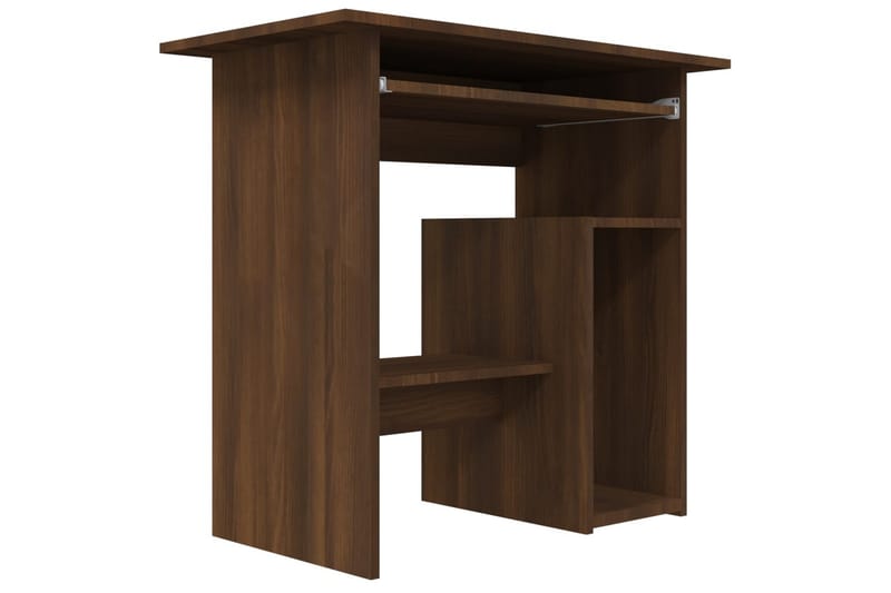 beBasic Skrivebord brun eik 80x45x74 cm konstruert tre - Brun - Møbler - Bord - Kontorbord - Skrivebord