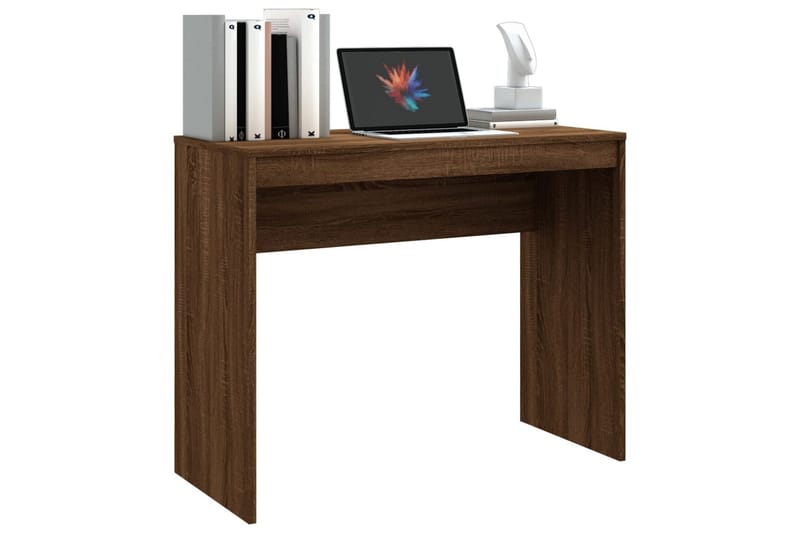 beBasic Skrivebord brun eik 90x40x72 cm konstruert tre - Brun - Møbler - Bord - Kontorbord - Skrivebord
