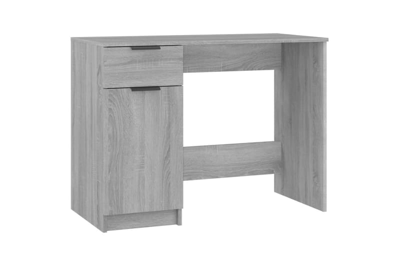 beBasic Skrivebord grå sonoma 100x50x75 cm konstruert tre - GrÃ¥ - Skrivebord