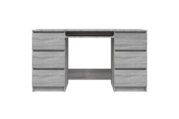 beBasic Skrivebord grå sonoma 140x50x77 cm konstruert tre - GrÃ¥ - Møbler - Bord - Kontorbord - Skrivebord
