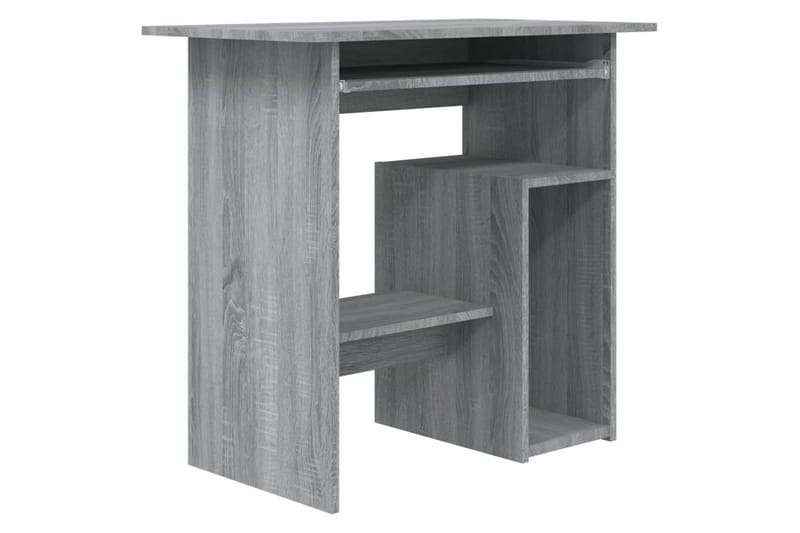 beBasic Skrivebord grå sonoma 80x45x74 cm konstruert tre - GrÃ¥ - Skrivebord