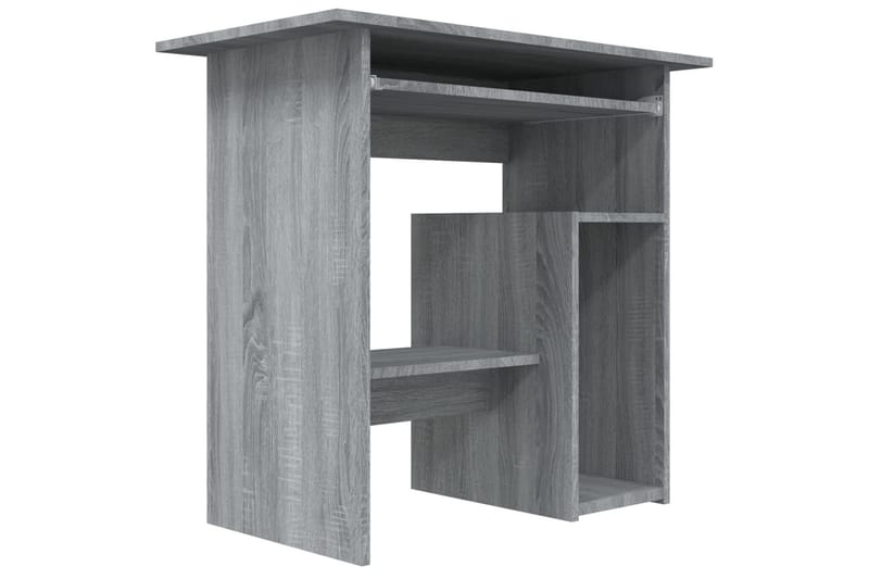 beBasic Skrivebord grå sonoma 80x45x74 cm konstruert tre - GrÃ¥ - Møbler - Bord - Kontorbord - Skrivebord