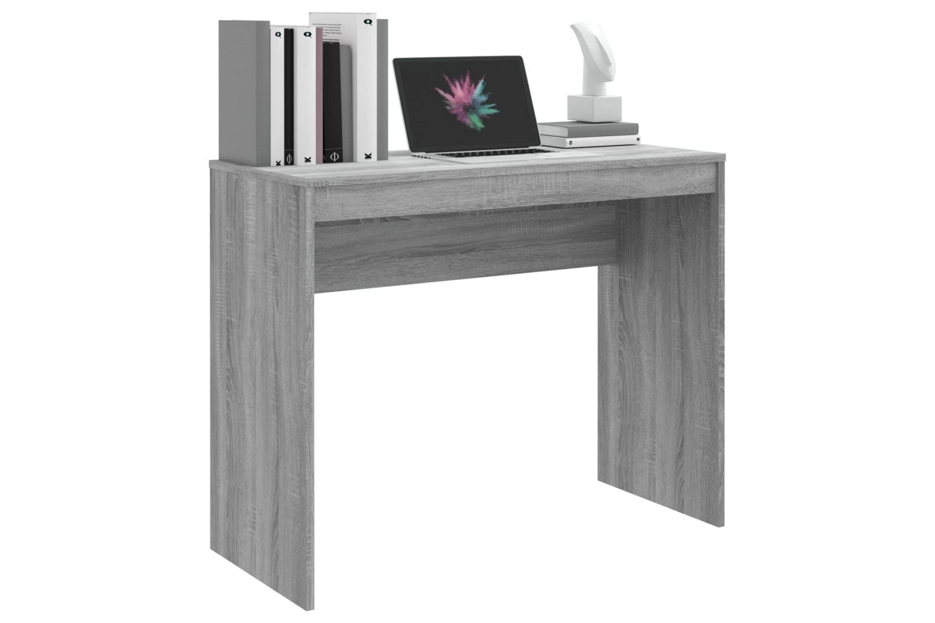 beBasic Skrivebord grå sonoma 90x40x72 cm konstruert tre - GrÃ¥ - Møbler - Bord - Kontorbord - Skrivebord