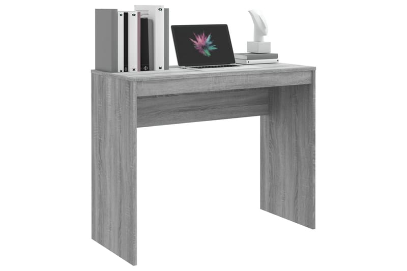 beBasic Skrivebord grå sonoma 90x40x72 cm konstruert tre - GrÃ¥ - Skrivebord