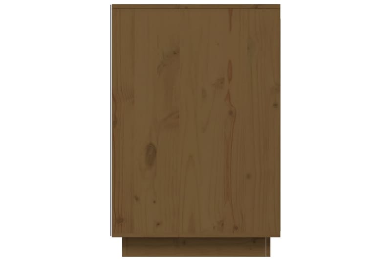 beBasic Skrivebord honningbrun 140x50x75 cm heltre furu - Brun - Skrivebord