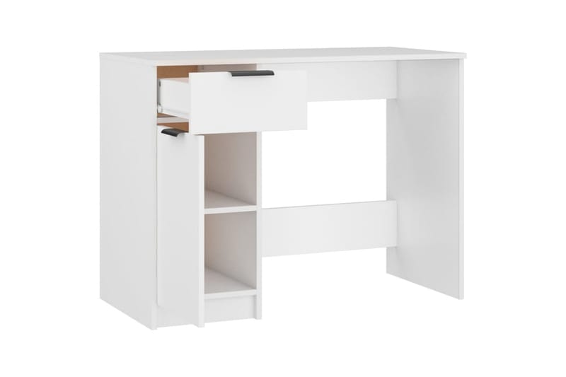 beBasic Skrivebord hvit 100x50x75 cm konstruert tre - Hvit - Møbler - Bord - Kontorbord - Skrivebord