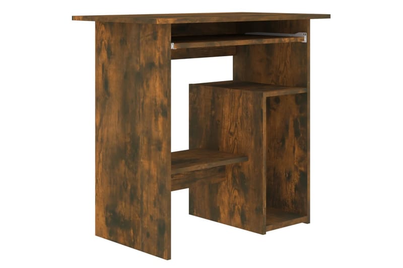 beBasic Skrivebord røkt eik 80x45x74 cm konstruert tre - Brun - Møbler - Bord - Kontorbord - Skrivebord