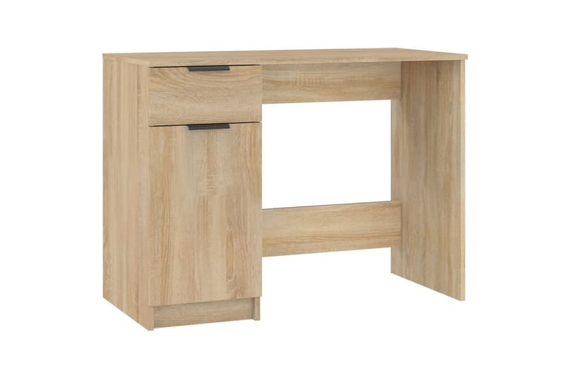 beBasic Skrivebord sonoma eik 100x50x75 cm konstruert tre - Brun - Møbler - Bord - Kontorbord - Skrivebord