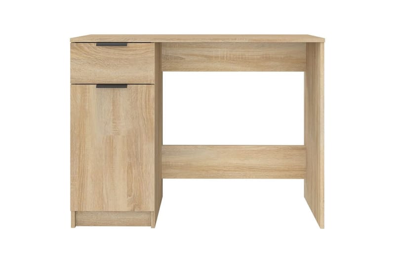beBasic Skrivebord sonoma eik 100x50x75 cm konstruert tre - Brun - Møbler - Bord - Kontorbord - Skrivebord