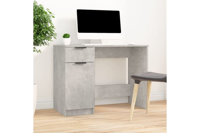 beBasic Skrivebordskap betonggrå 100x50x75 cm konstruert tre - GrÃ¥ - Skrivebord