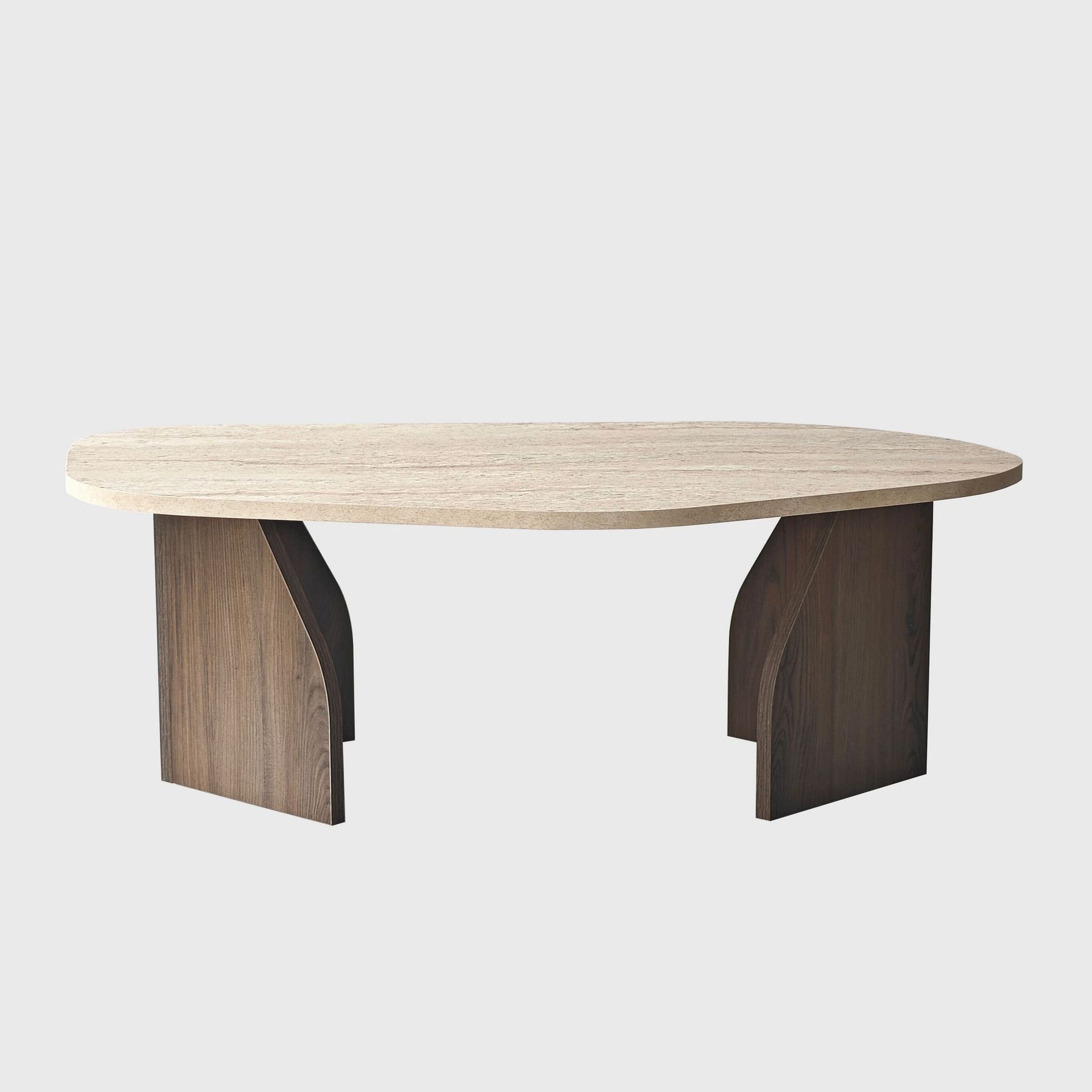 Berriaren Skrivebord 100x35x60 cm - Travertine Walnut