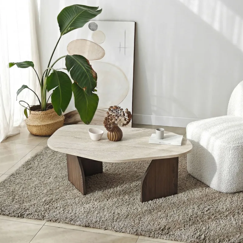 Berriaren Skrivebord 100x35x60 cm - Travertine Walnut - Møbler - Bord - Kontorbord - Skrivebord